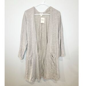 NEW Donni ribbed cardigan gray